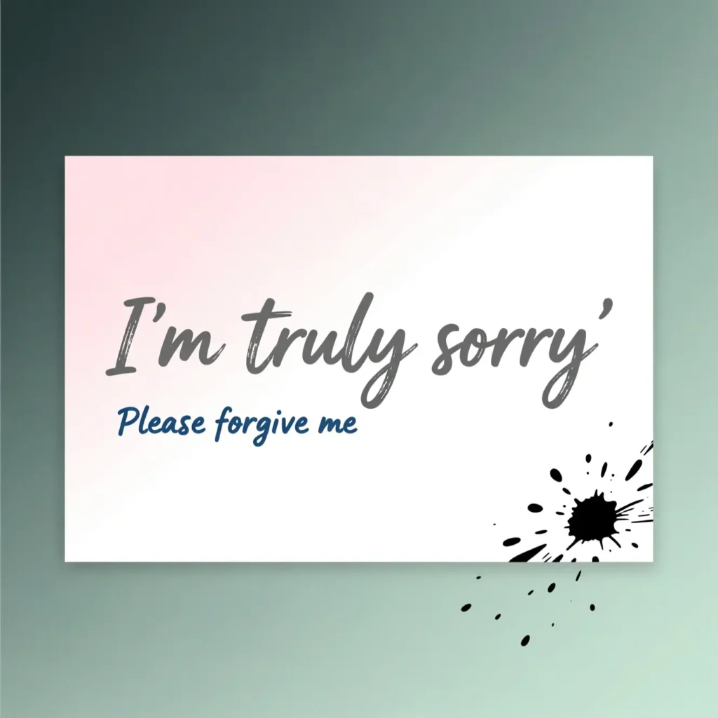 Apology Messages