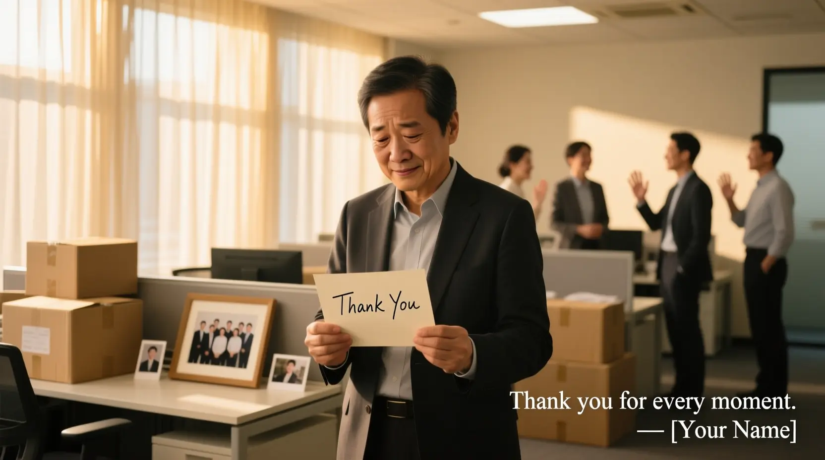 Emotional Goodbye Message to Colleagues on Last Working Day