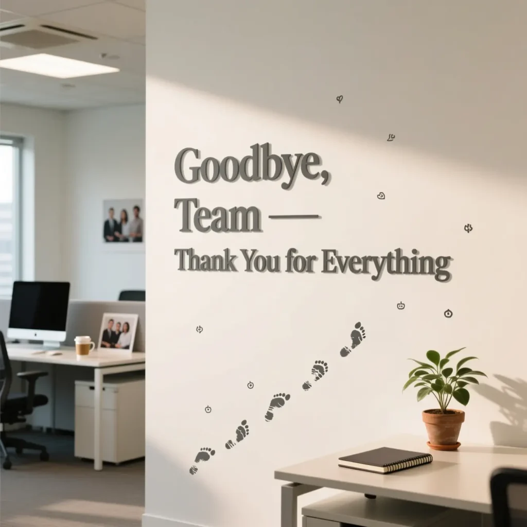 Goodbye Message to Entire Office or Workplace