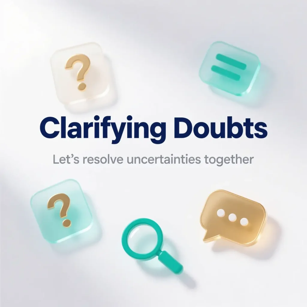 Message for Clarifying Doubts
