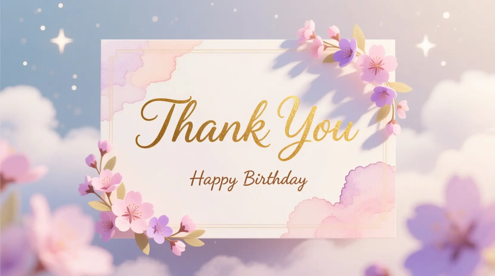 Thank You Birthday Message