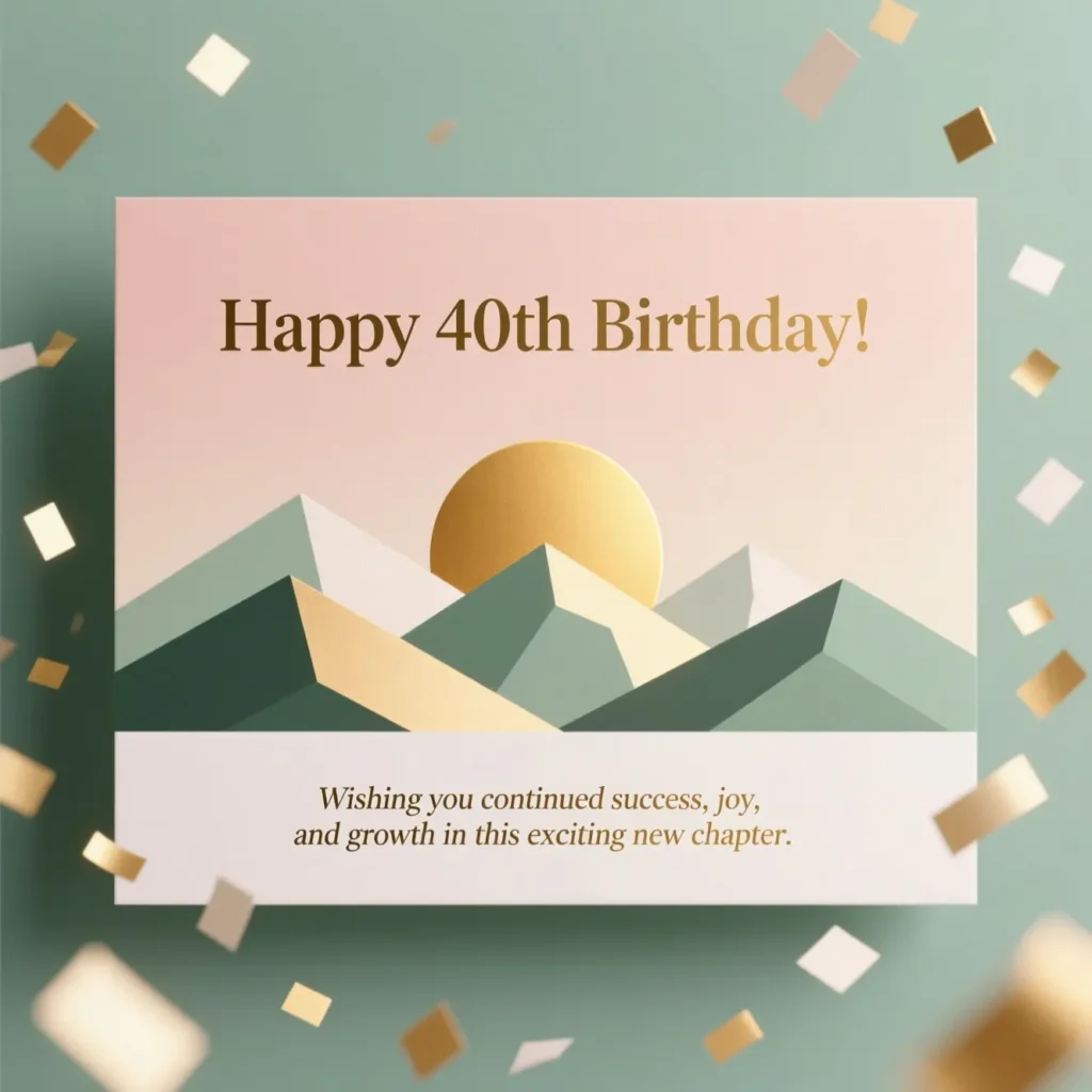 40th Birthday Messages for a Coworker