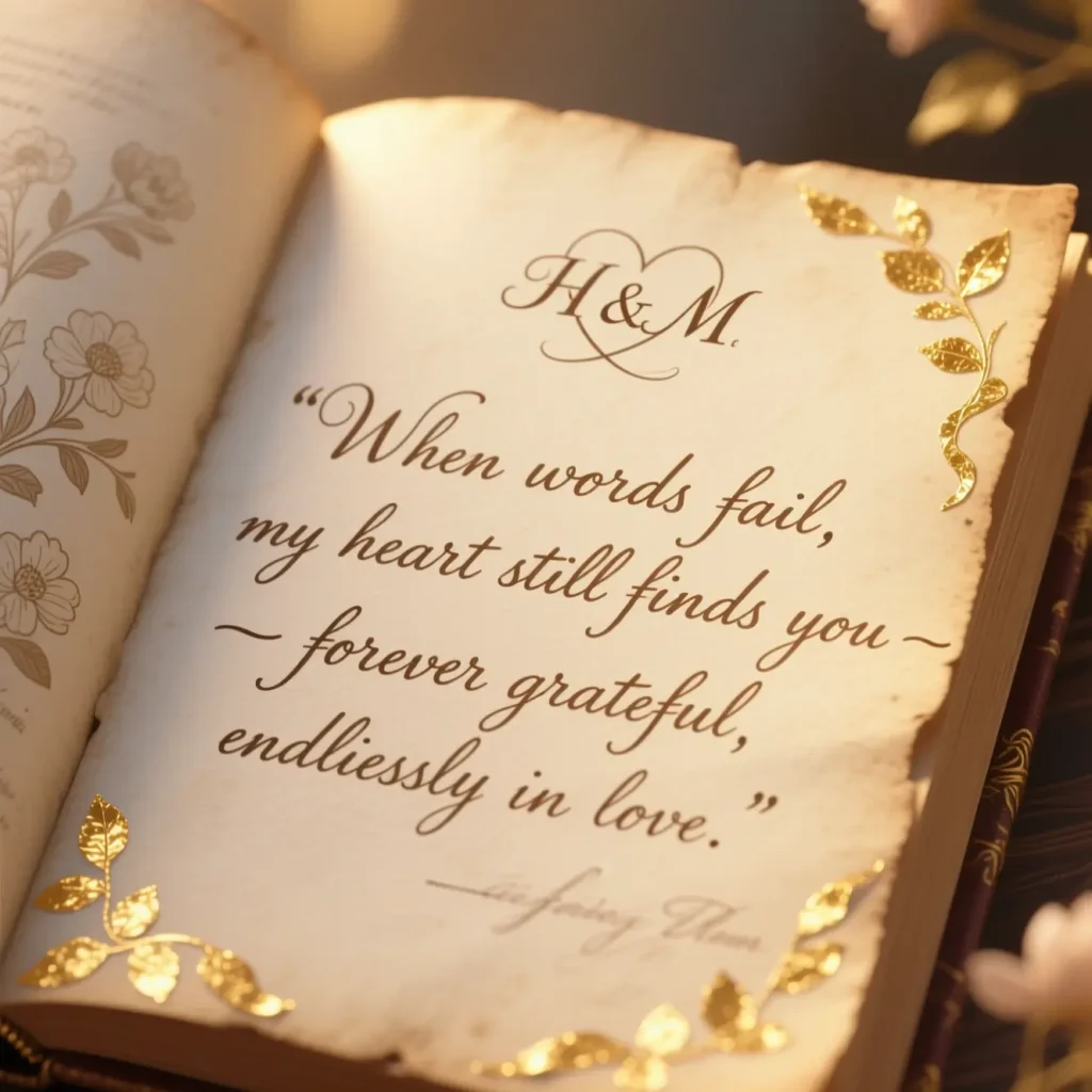 Appreciation Messages for Him When Words Fail