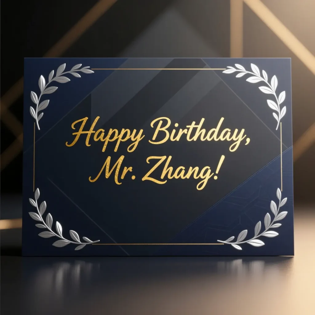 Birthday Message to Male Boss