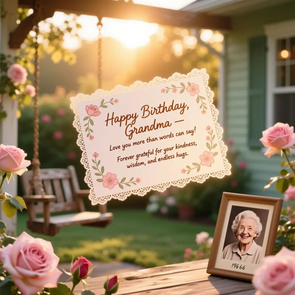 Birthday Messages for Grandma for Social Media