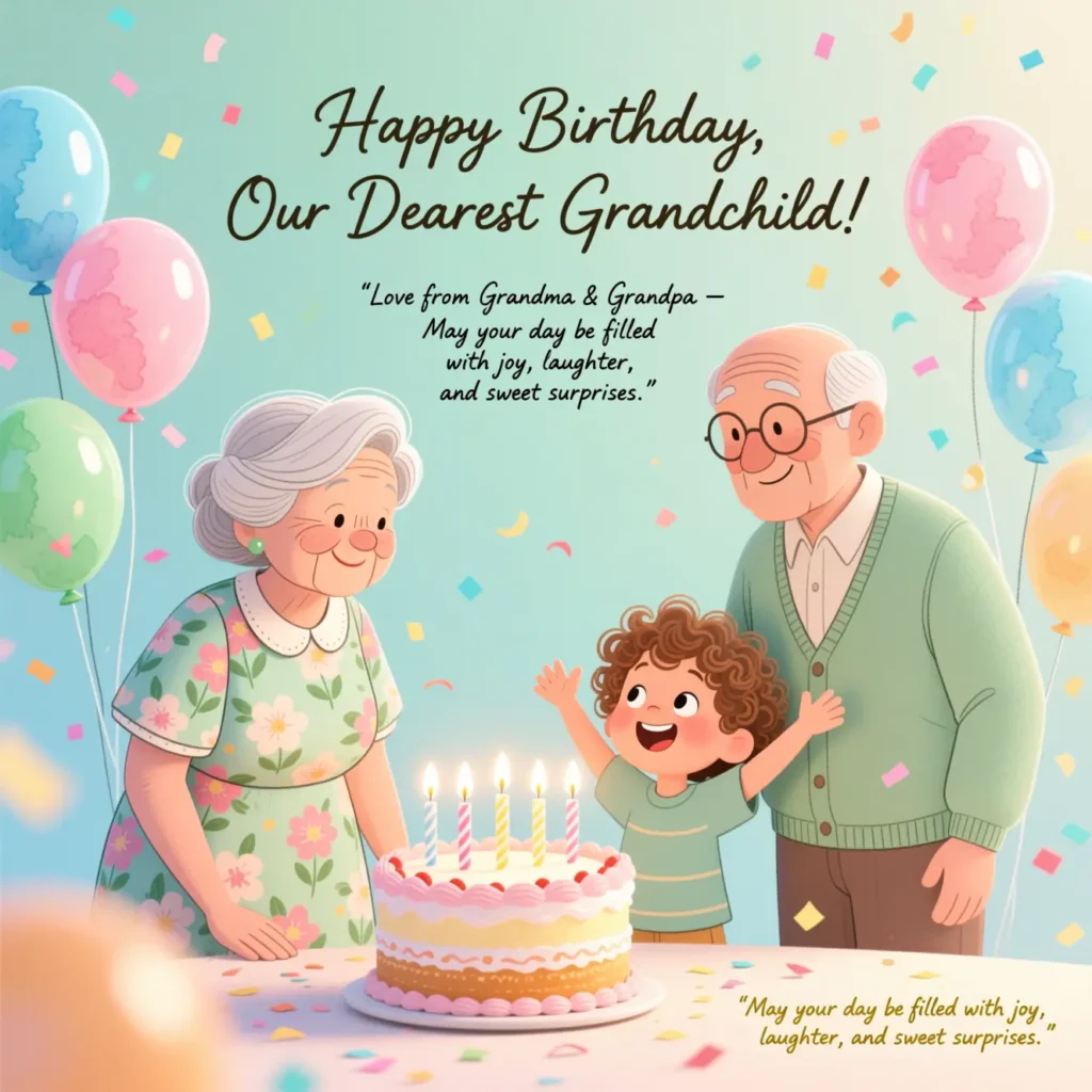 Birthday Messages for Kids from Grandparents