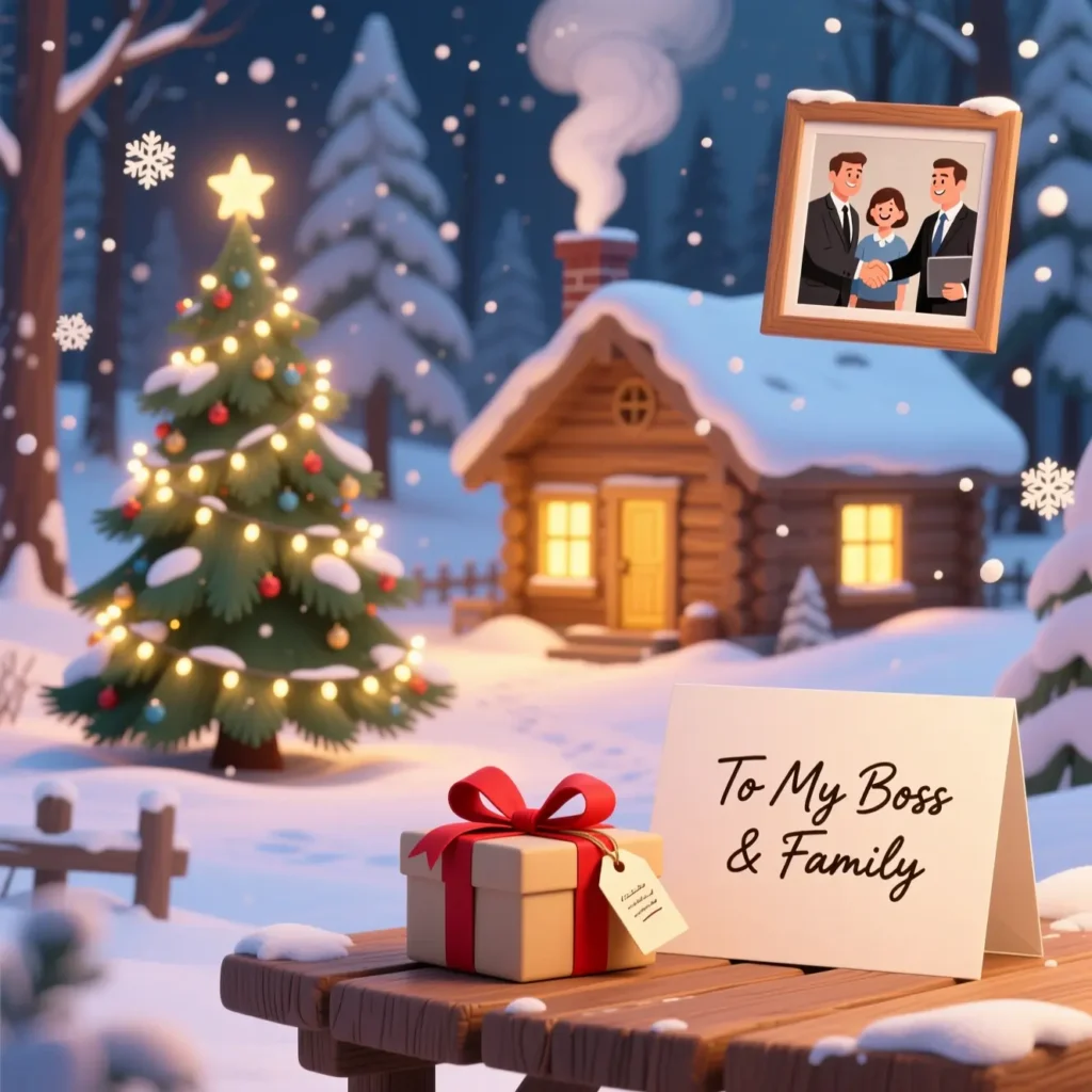 Christmas Message to Boss and Family