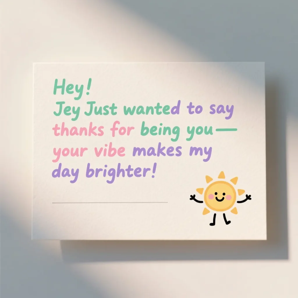 Friendly Messages for Casual or Personal Emails