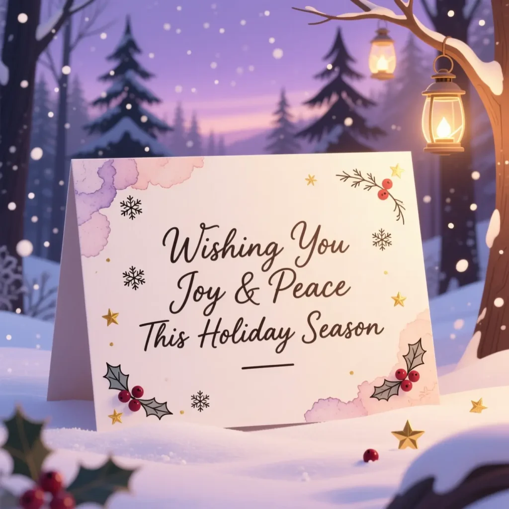Friends Messages for Holiday Card