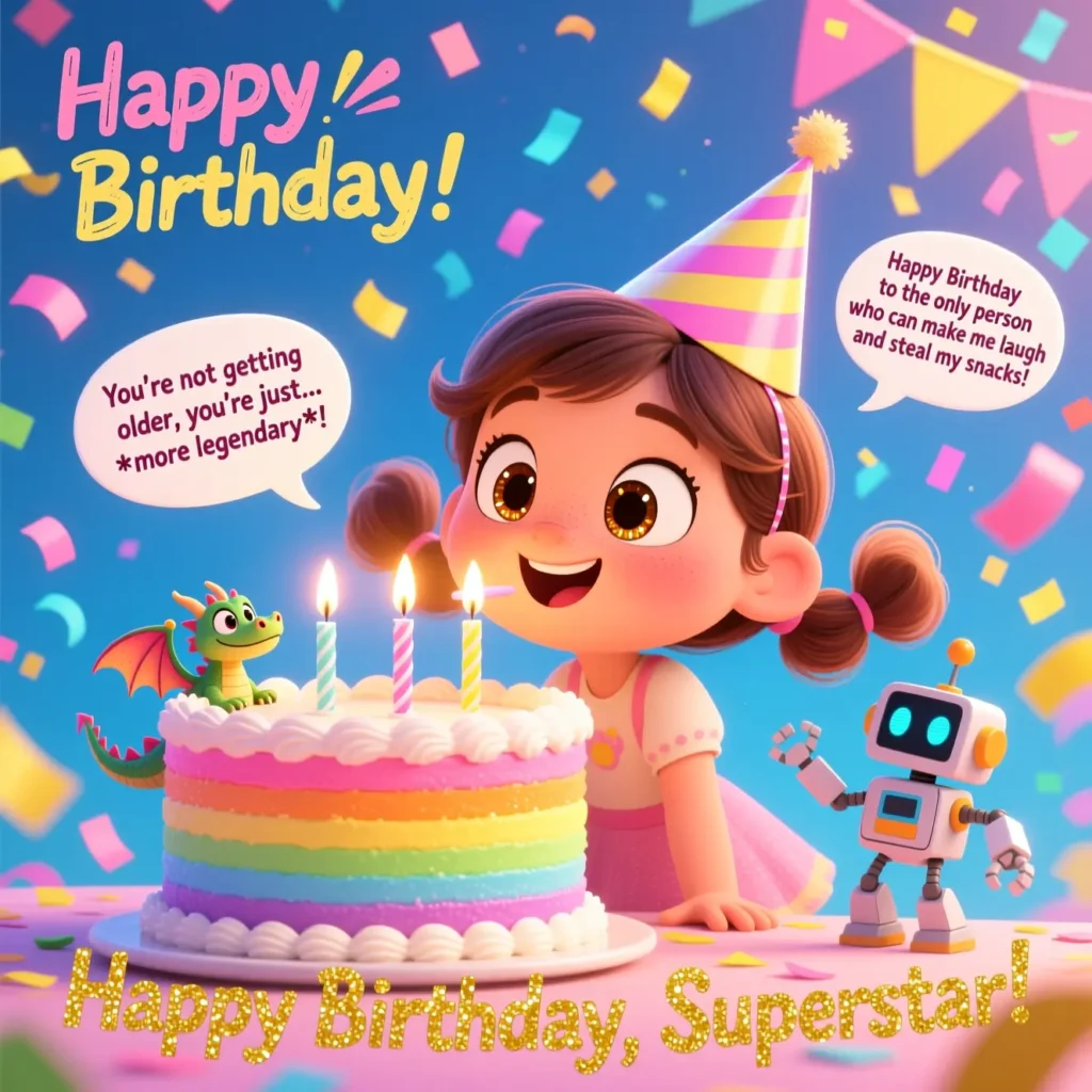 Funny Birthday Messages for Daughter