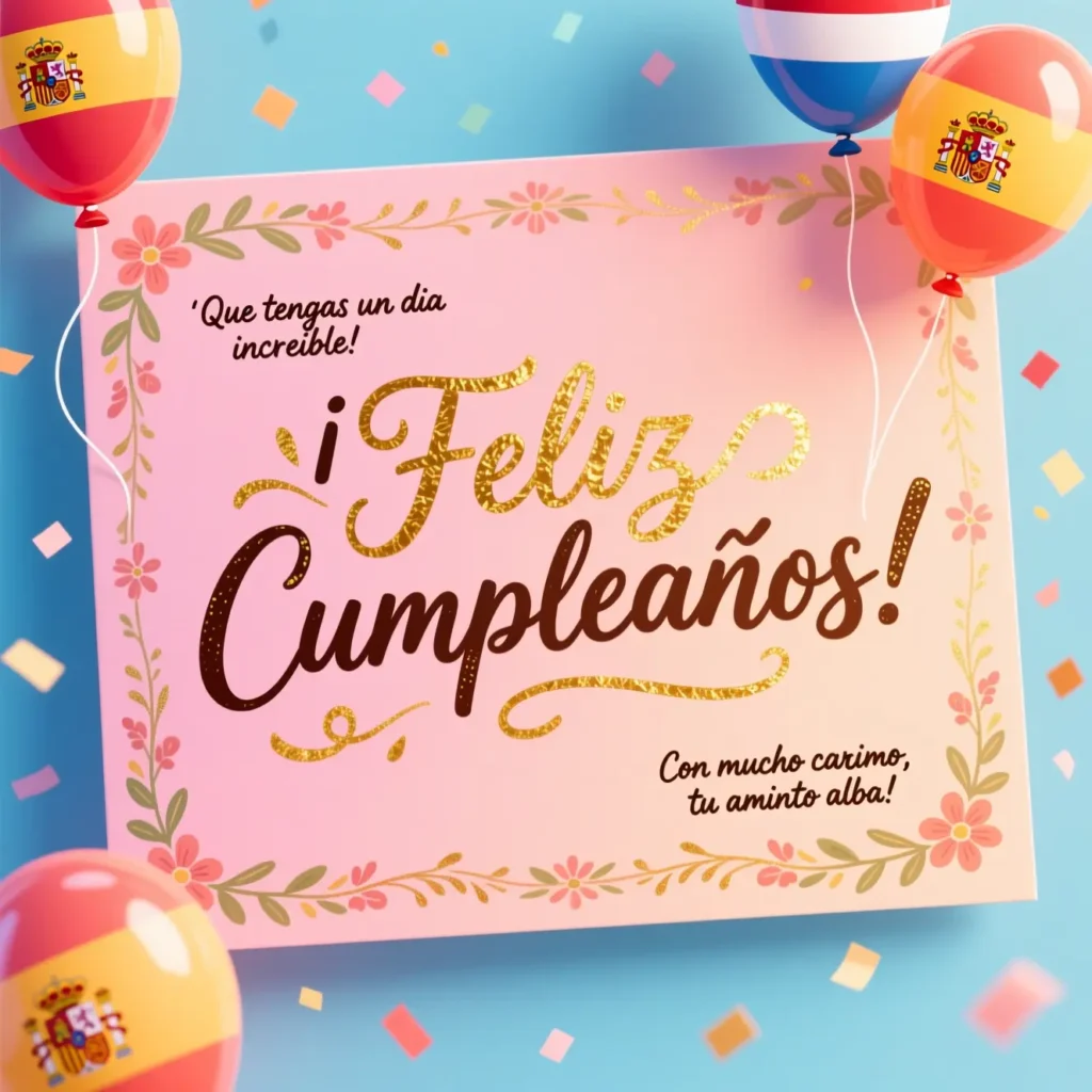Happy Birthday Messages in Spanish for Friends