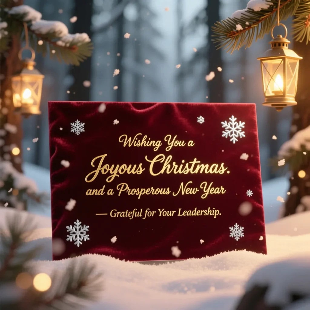 Heartfelt Christmas Messages to Boss