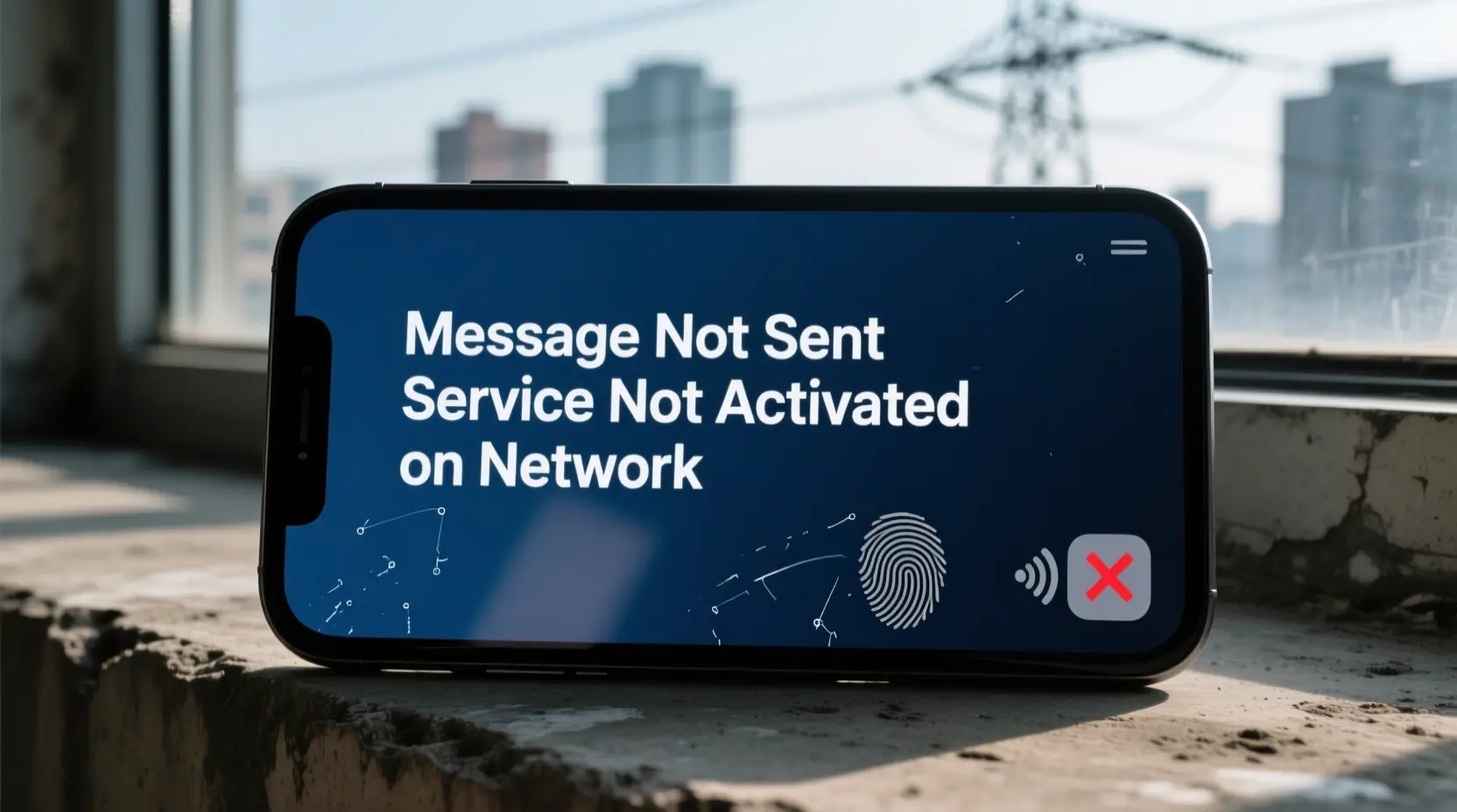 Message Not Sent Service Not Activated on Network