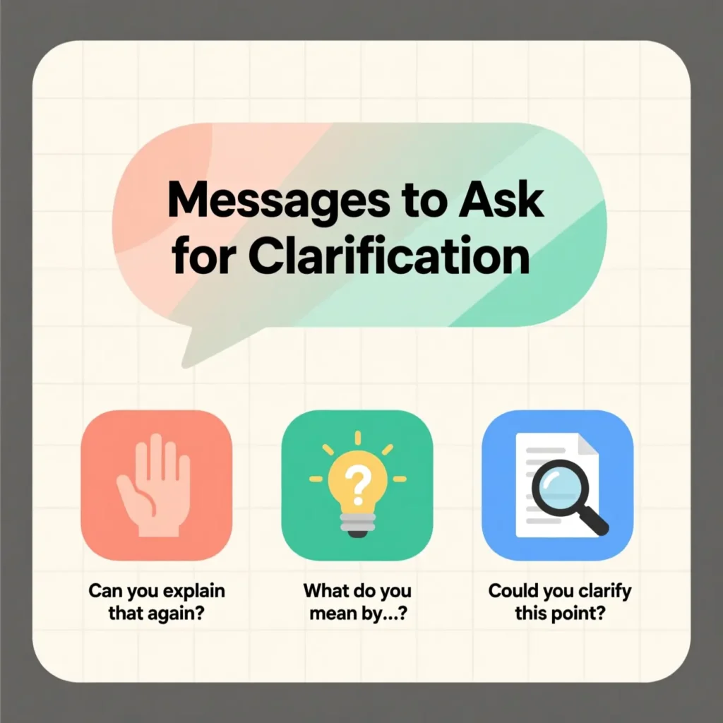 Messages to Ask for Clarification