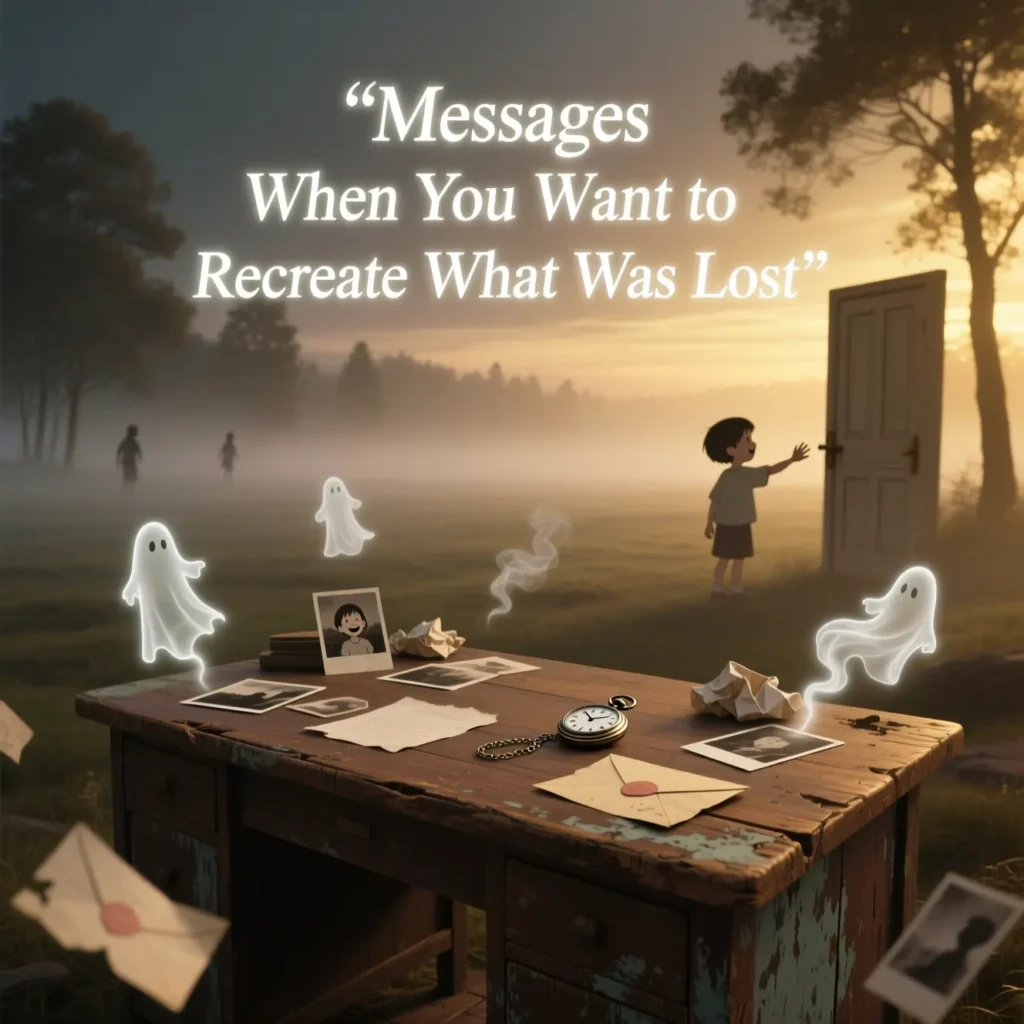 Messages When You Want to Recreate What Was Lost