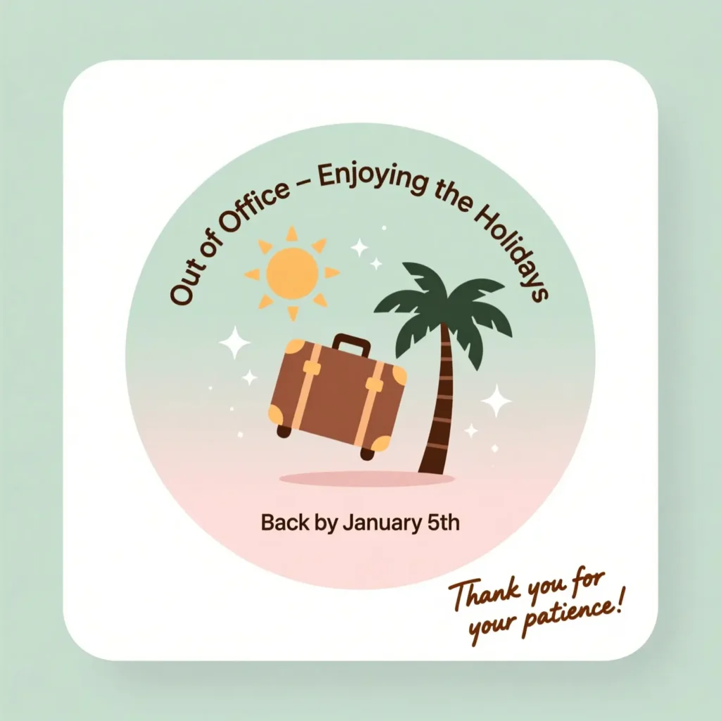 Out of Office Messages for Holidays