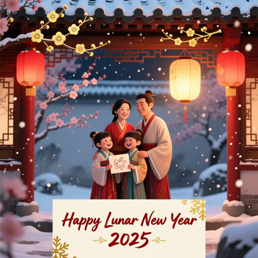 Social Media Sharing Messages for Holiday Card