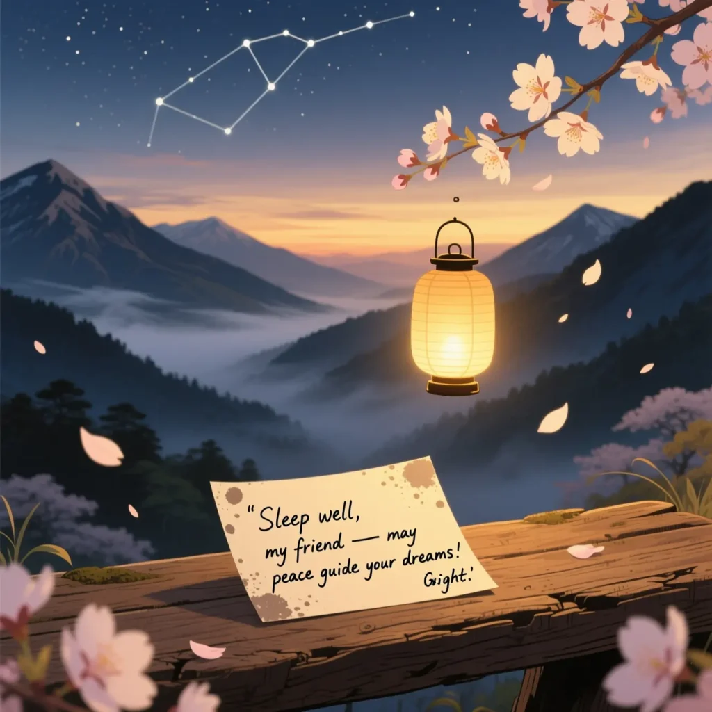 Spiritual Good Night Messages for a Friend