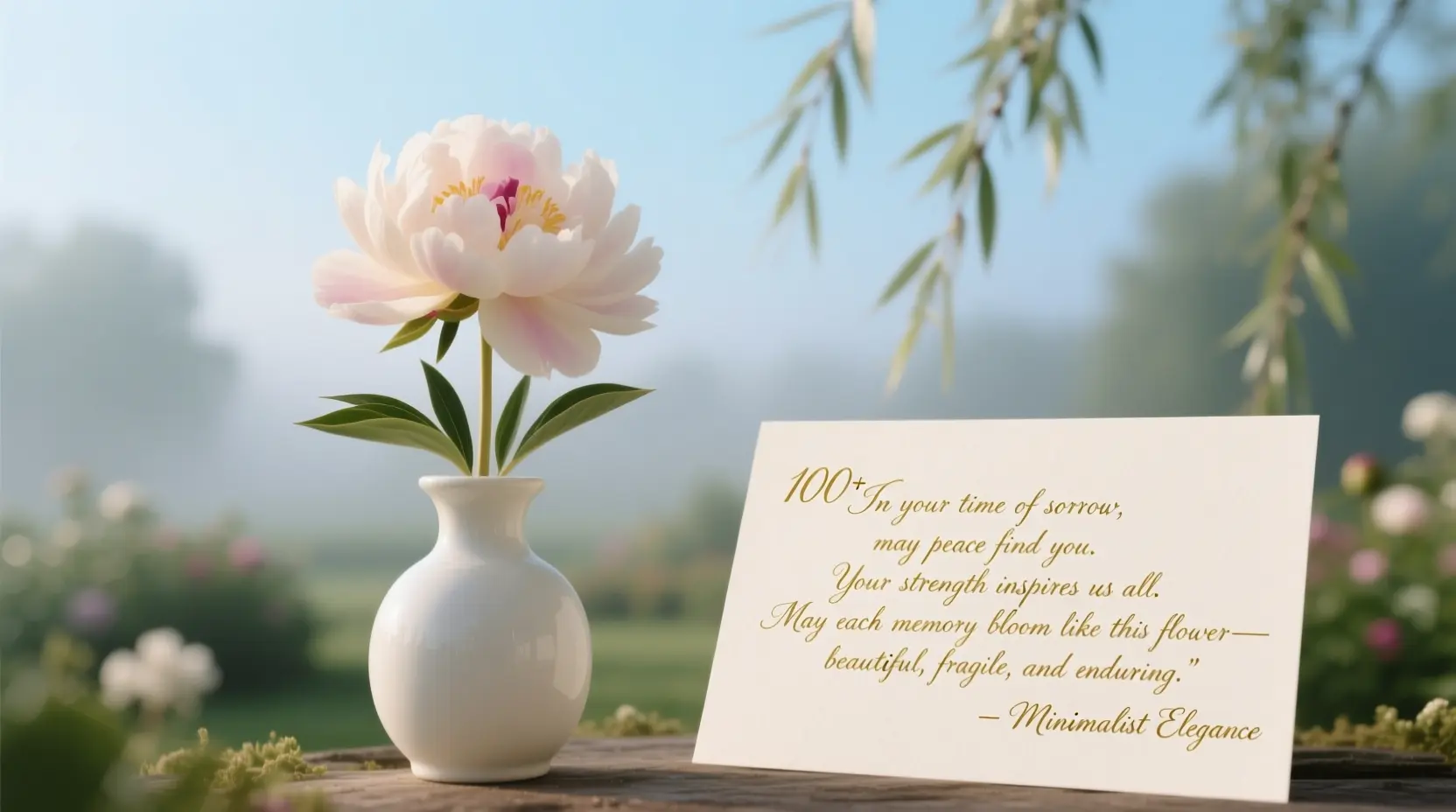 Sympathy Flower Message