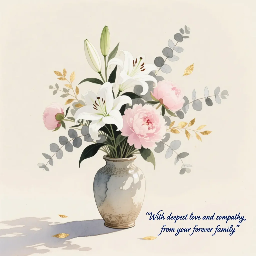 Sympathy Flower Messages for Close Family