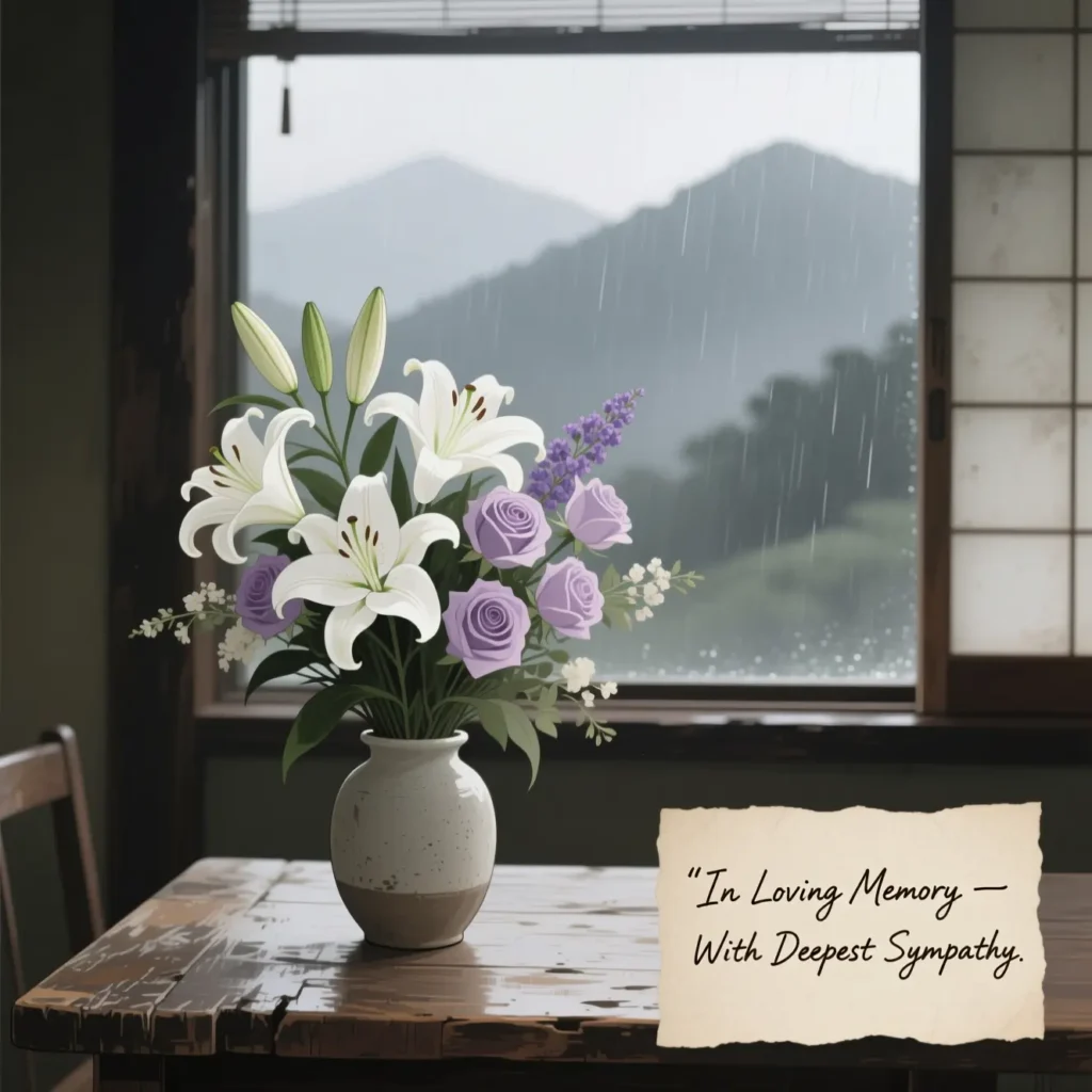 Sympathy Messages for Funeral Flowers from a Distance