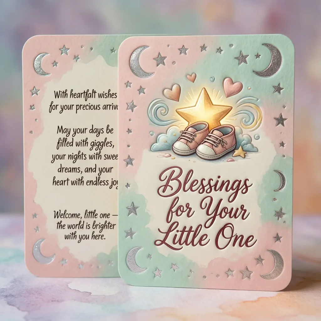Baby Shower Gift Card Messages with Blessings