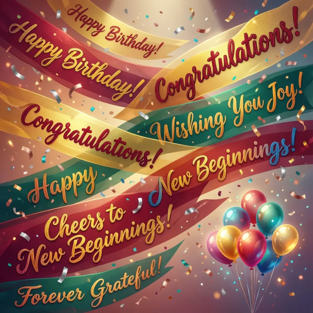 Celebration Messages