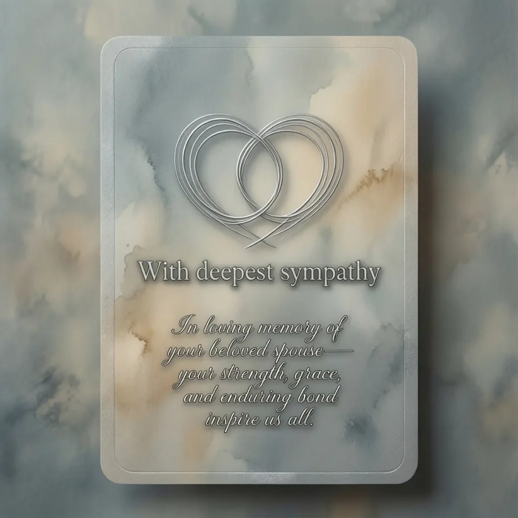 Condolence Messages for the Loss of a Spouse