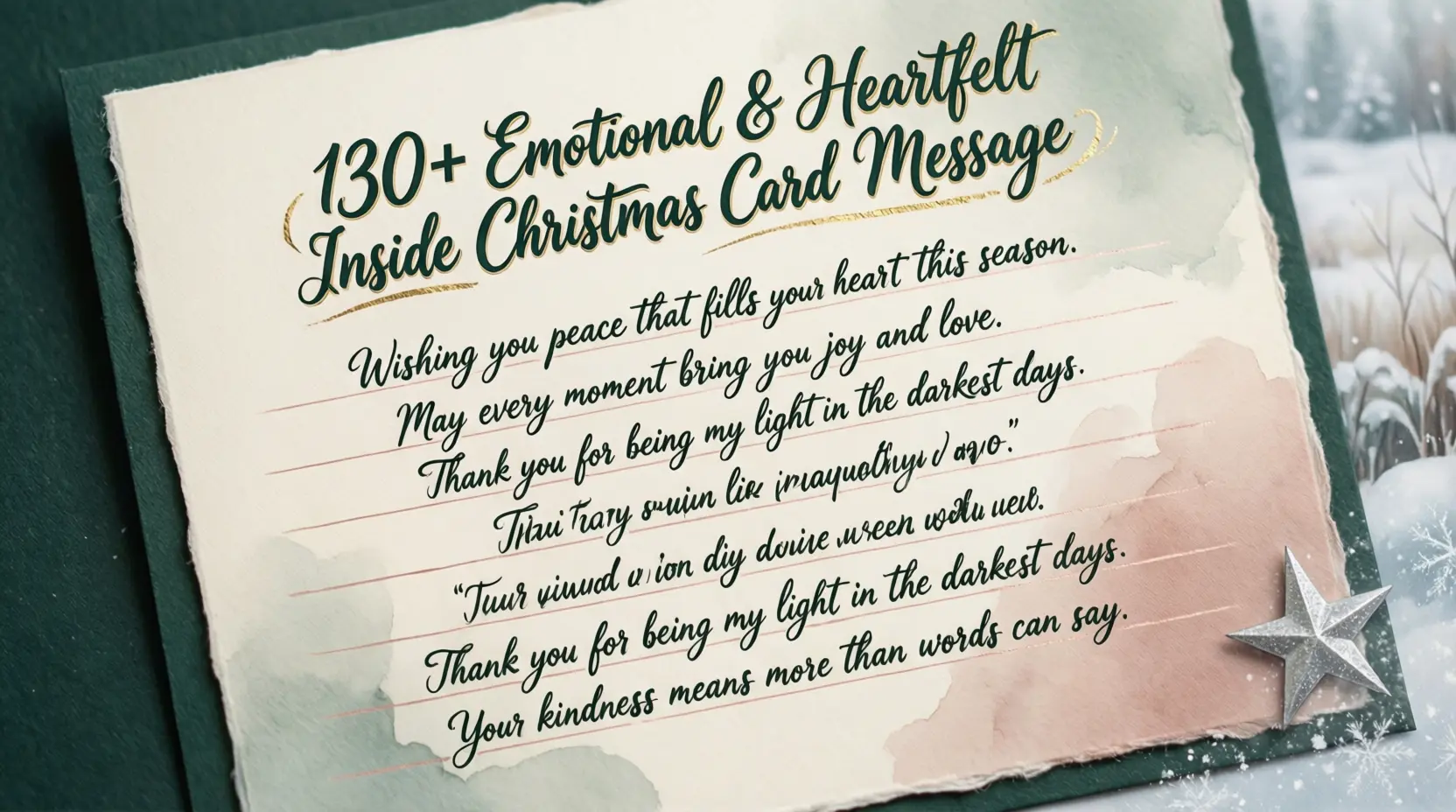 Inside Christmas Card Message