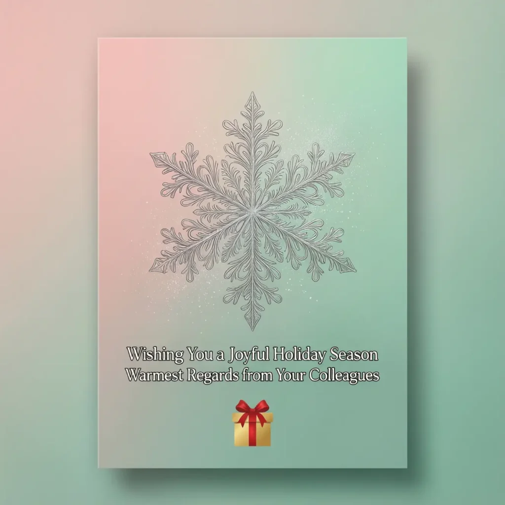 Inside Christmas Card Messages for Coworkers