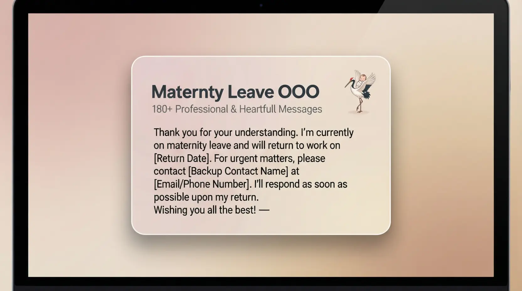 Maternity Leave OOO Message