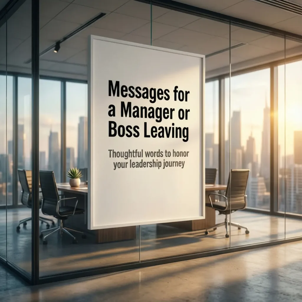 Messages for a Manager or Boss Leaving