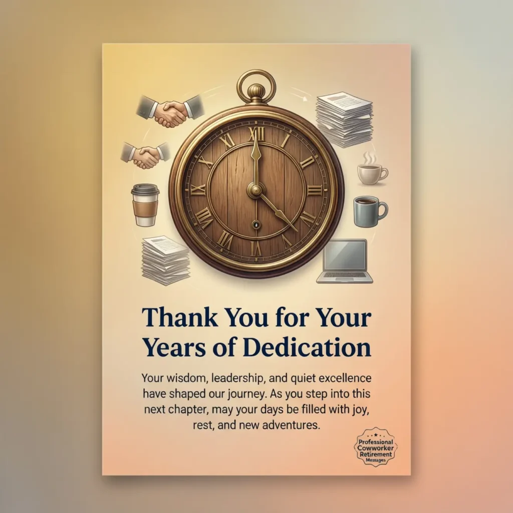 Professional Coworker Retirement Messages