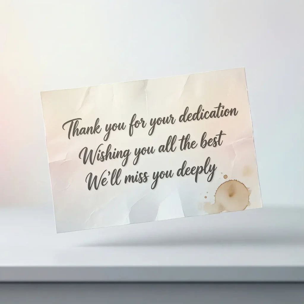 Short and Simple Messages for Coworker Leaving