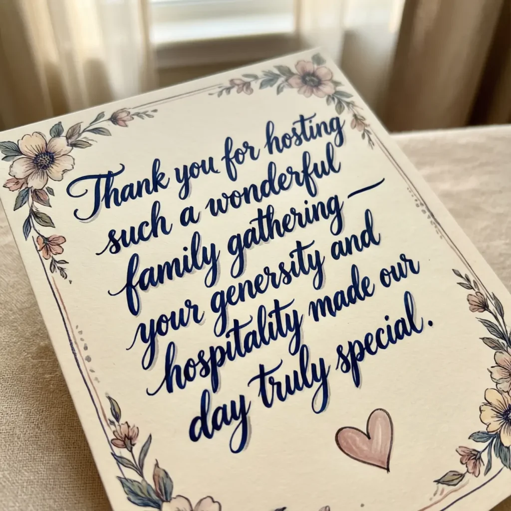 Short Thank You Message for Party Host