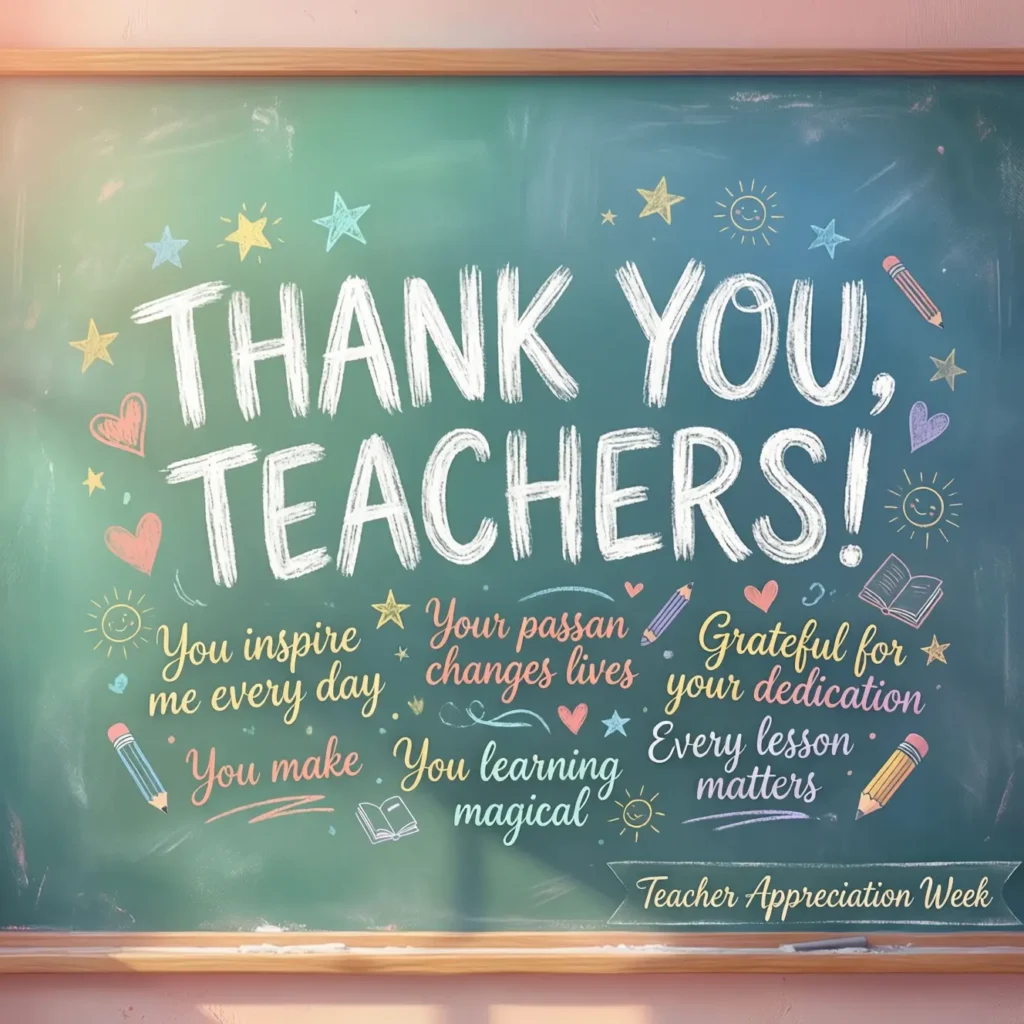 Teacher Appreciation Week Messages for Social Media