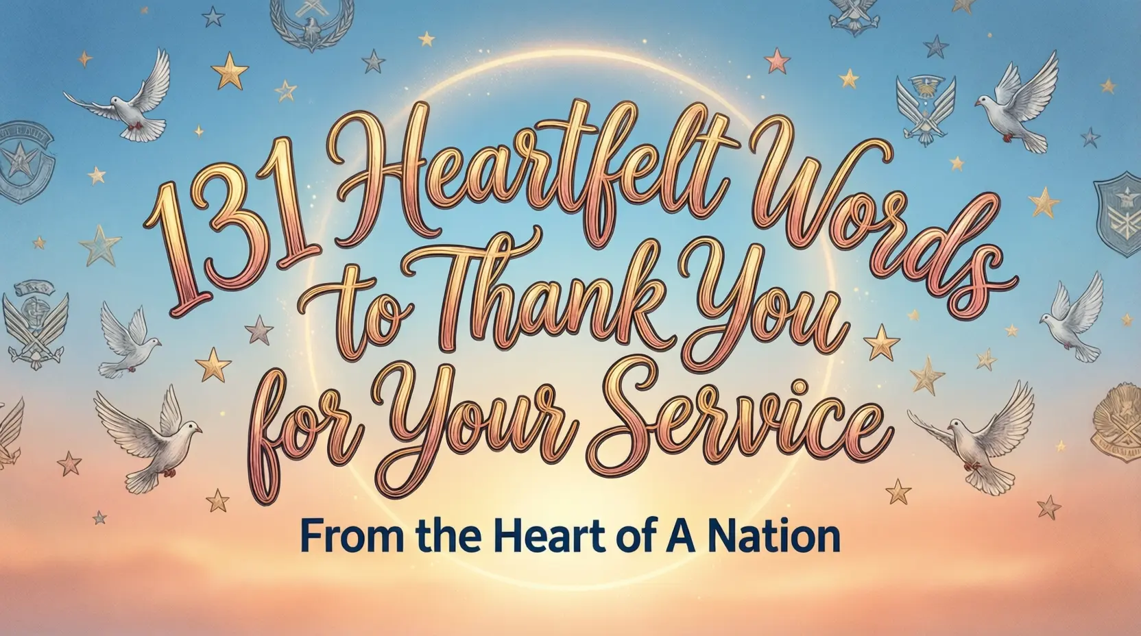 Thank You for Your Service Message