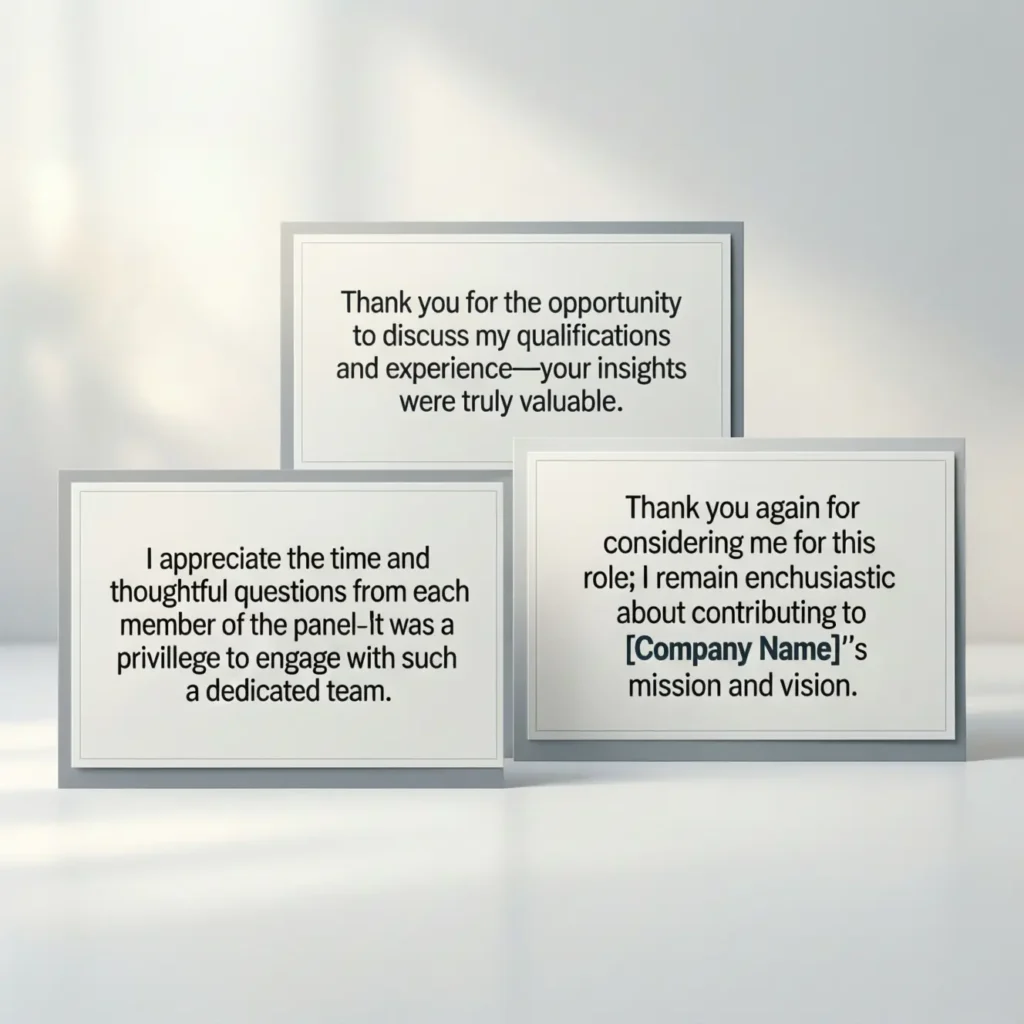 Thank You Messages After Interview