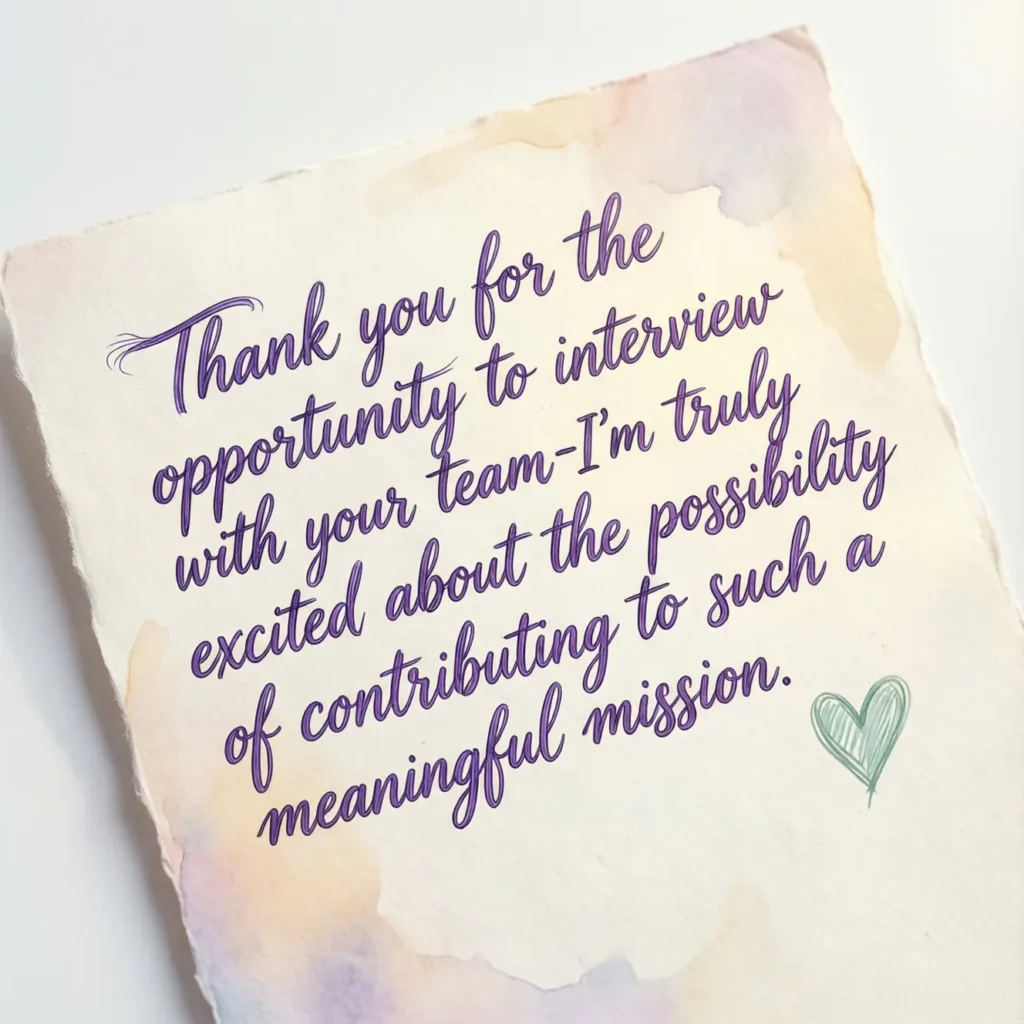 Thank You Messages After Interview