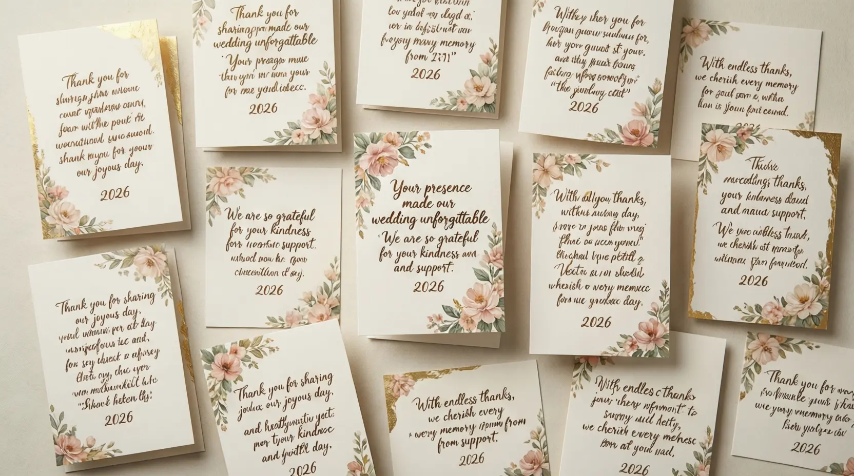 Wedding Thank You Cards Message