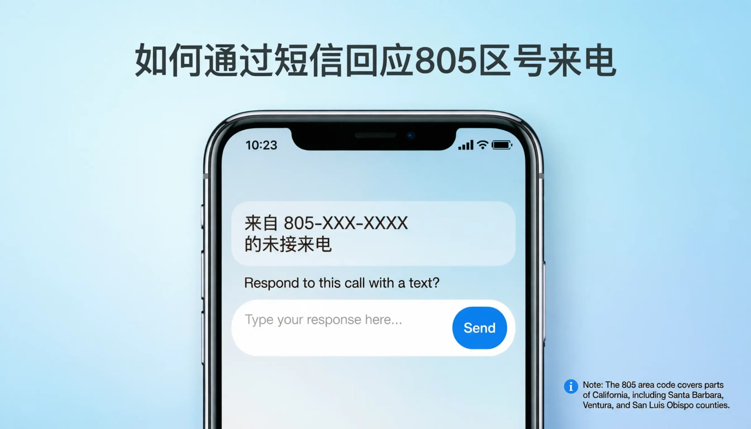Calls from 805 Area Code Text Message