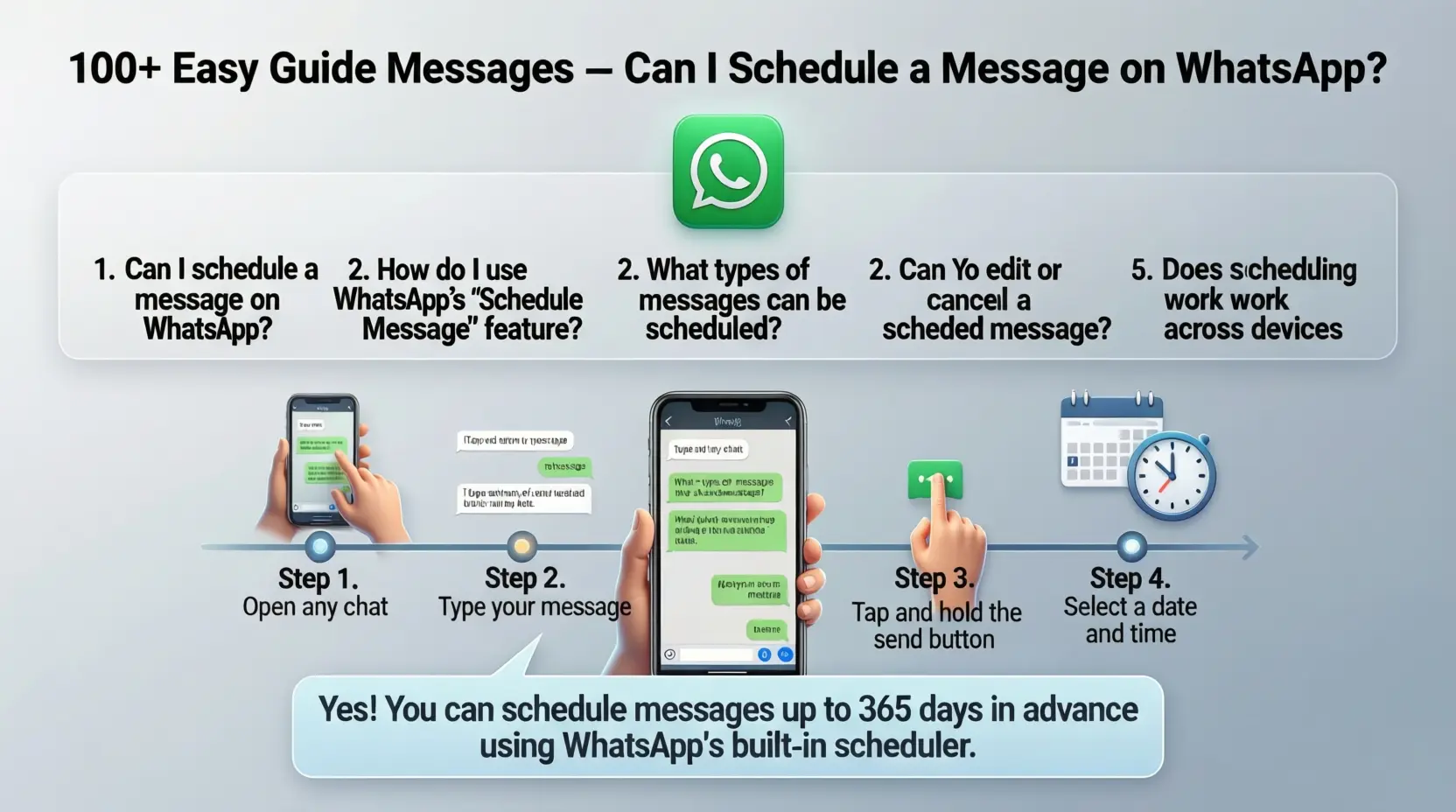Can I Schedule a Message on WhatsApp