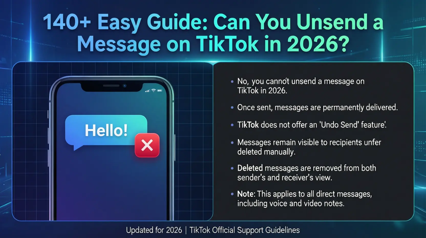 Can You Unsend a Message on TikTok