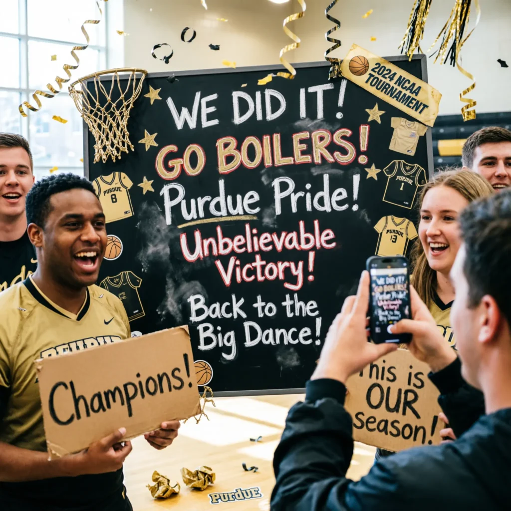 Celebratory Purdue Basketball Message Board Posts After a Big Win