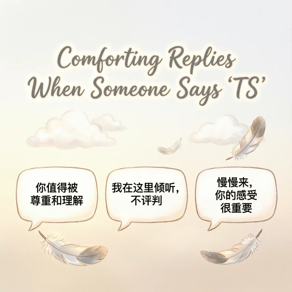 Comforting Replies When Someone Says “TS”