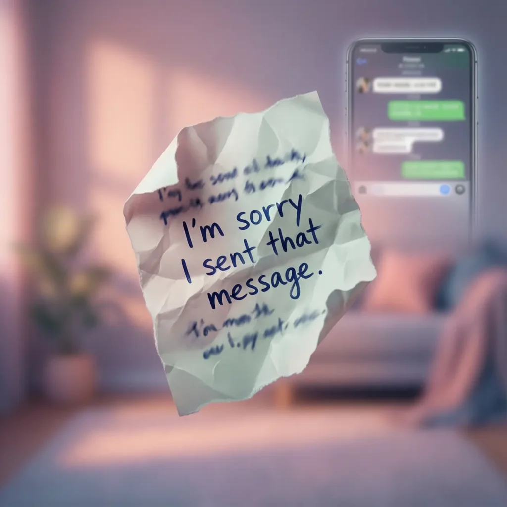 Emotional Messages When You Regret Sending Something
