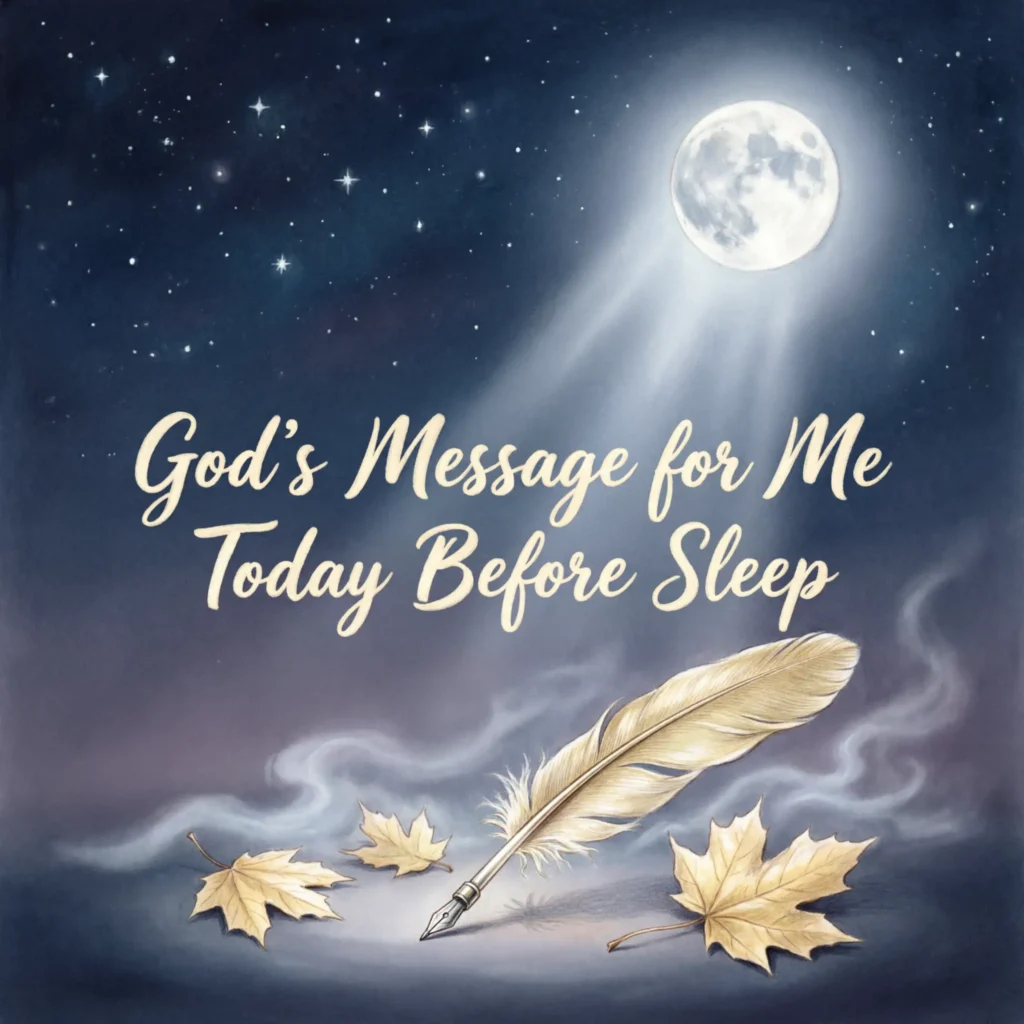 God’s Message for Me Today Before Sleep