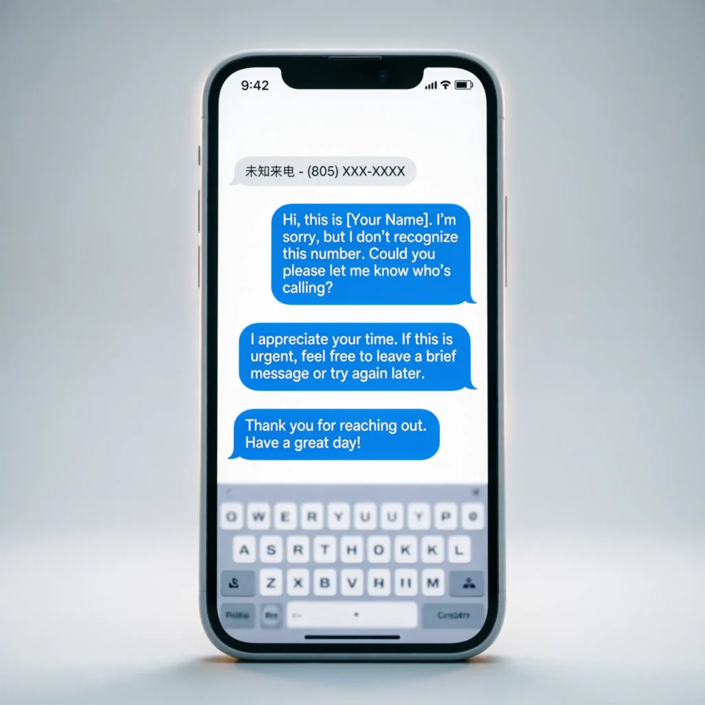 Polite Replies to Unknown 