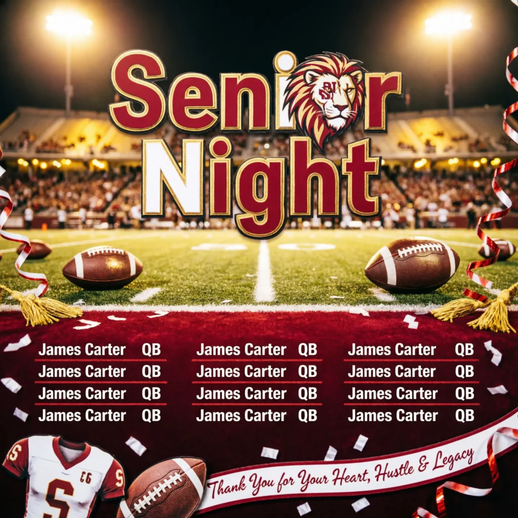 Senior Night Messages for College Football Message Boards