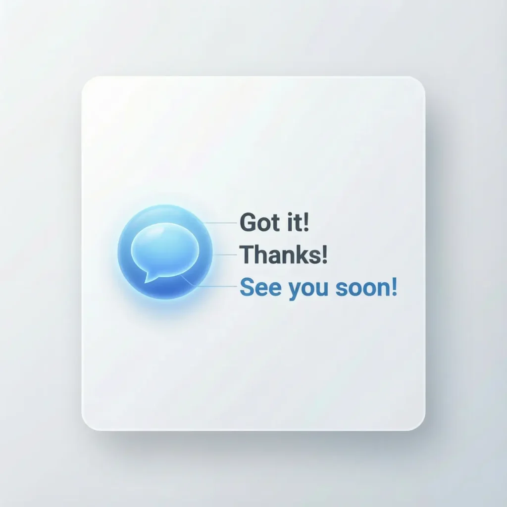 Short and Simple Follow-Up Messages